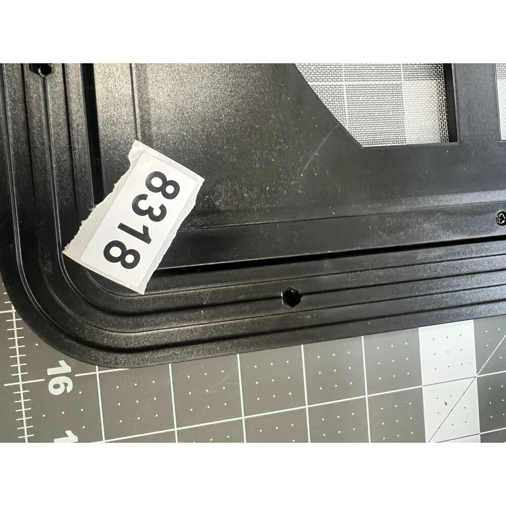 Pet Screen Door with Black Frame - Easy Installation